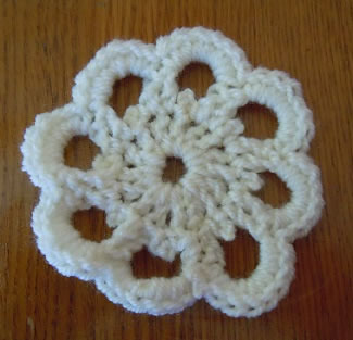 garden party crochet flower pattern